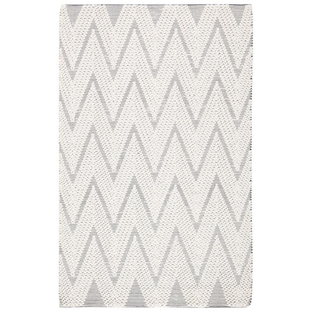 Safavieh 9 x 12 ft. Natural Bohemian Rectangle Flat Weave Rug Ivory & Black NAT279A-9